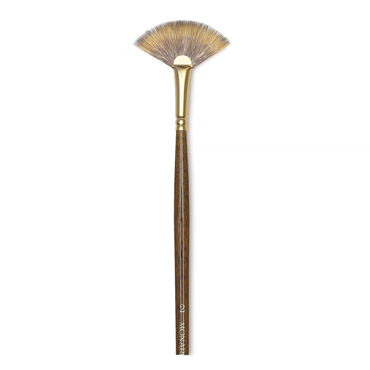 Winsor & Newton Monarch Mongoose Brush - Fan, Long Handle, Size 2